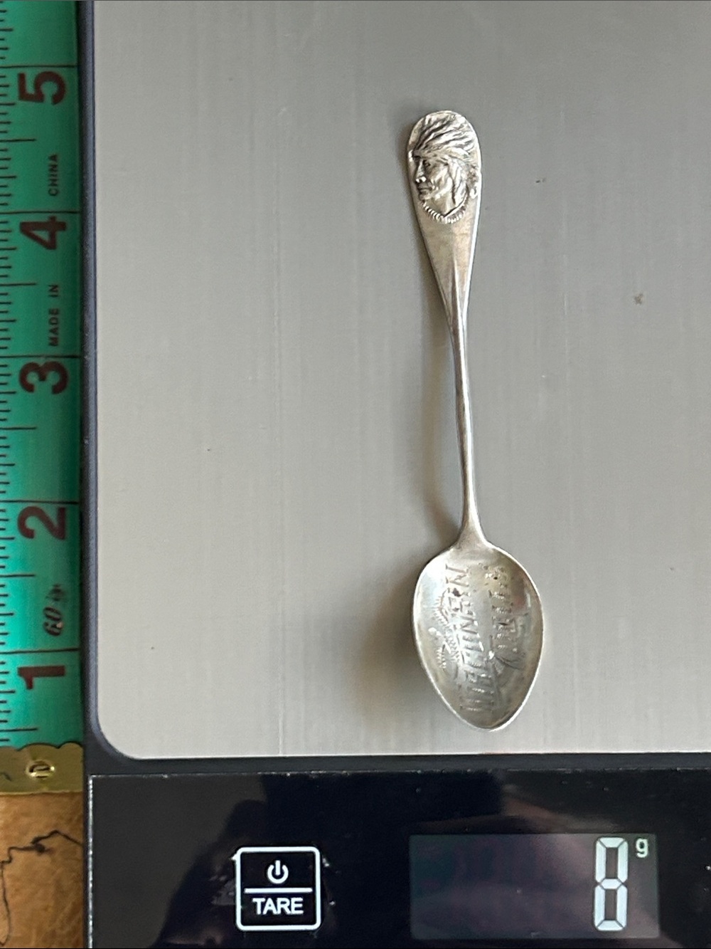 Vintage Decorative sterling silver .925 Collector Spoon “Wisconsin Dells “